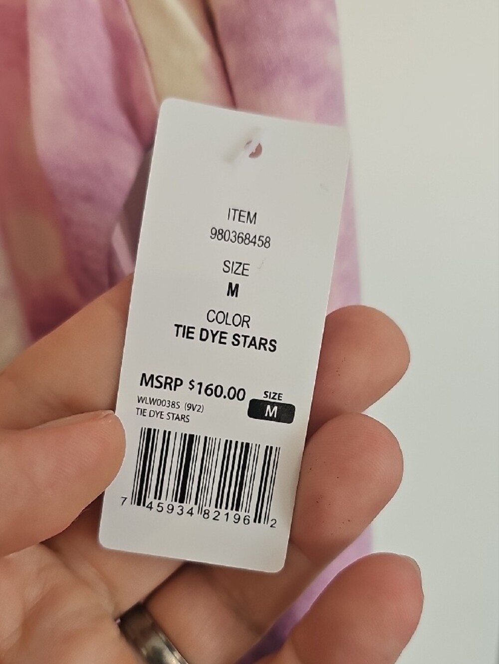 Wildfox Purple and Cream Star Tie-Dye Pullover - Picture 5 of 6